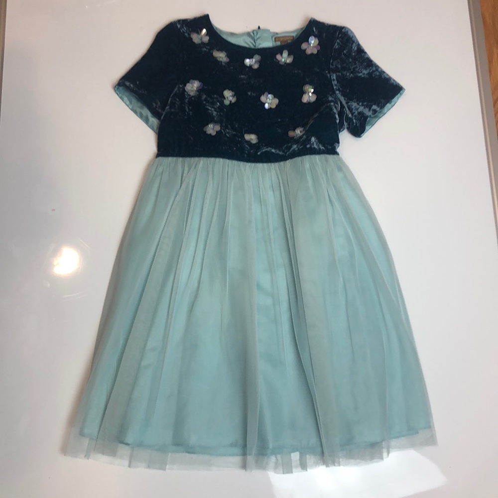 I Love Gorgeous Velvet And Tulle Dress Size 12-13